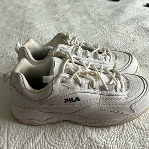 White Fila shoes